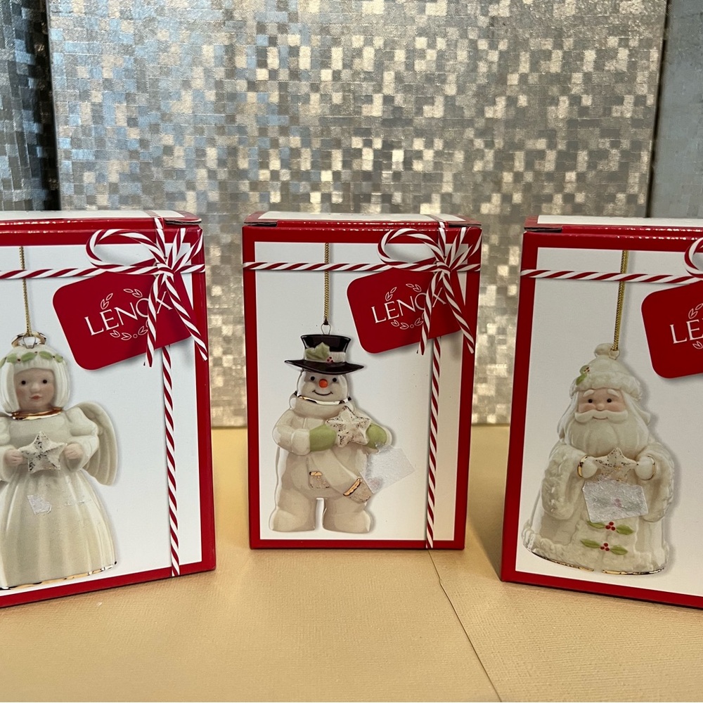 Lenox Holiday Cheer 3-piece Set Ornaments - Picture 2 of 2